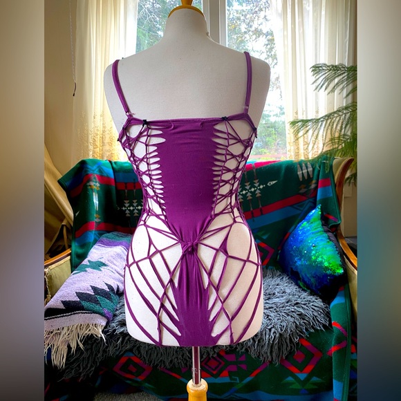 Spider Booty Braided Bodysuit sz8 - Picture 4 of 6
